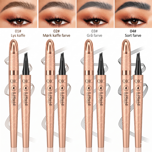 Vandfast Øjenbrynspen med 3D Microblading-Effekt