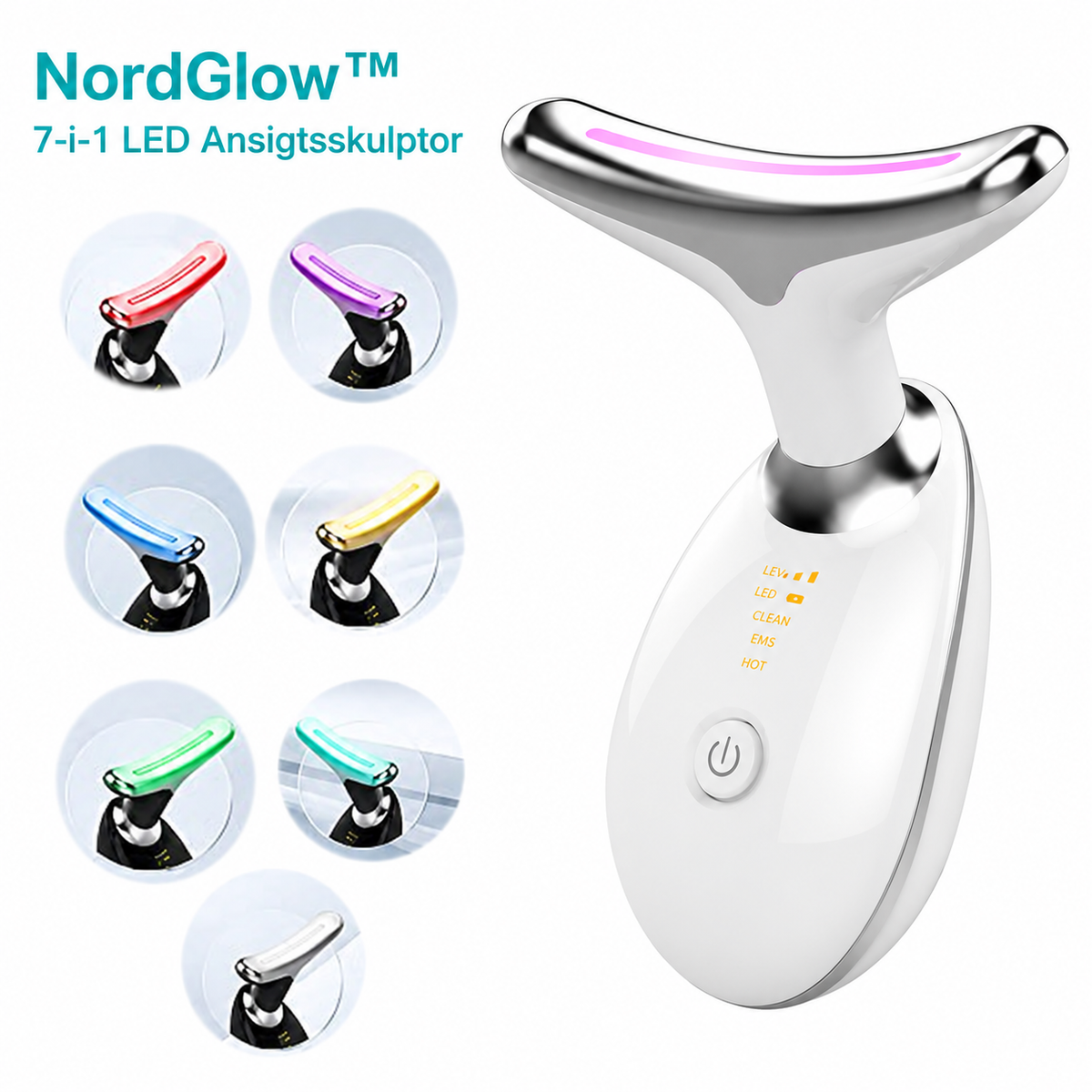 NordGlow 7-i-1 LED Ansigtsskulptor