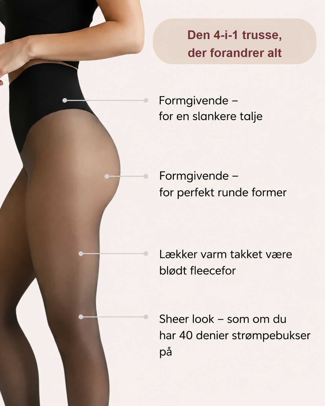 Shape & Warm Fleece Strømpebukser – Varm Shaping
