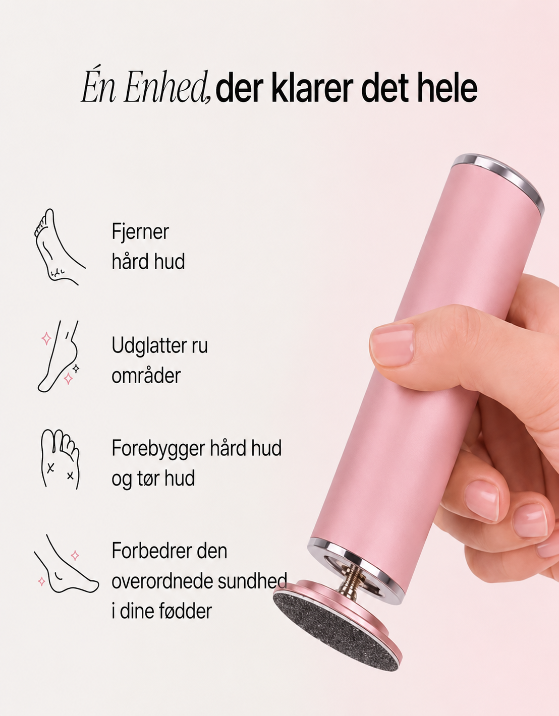Velvyna PediSmooth Elektrisk Fodfil – Hård Hud