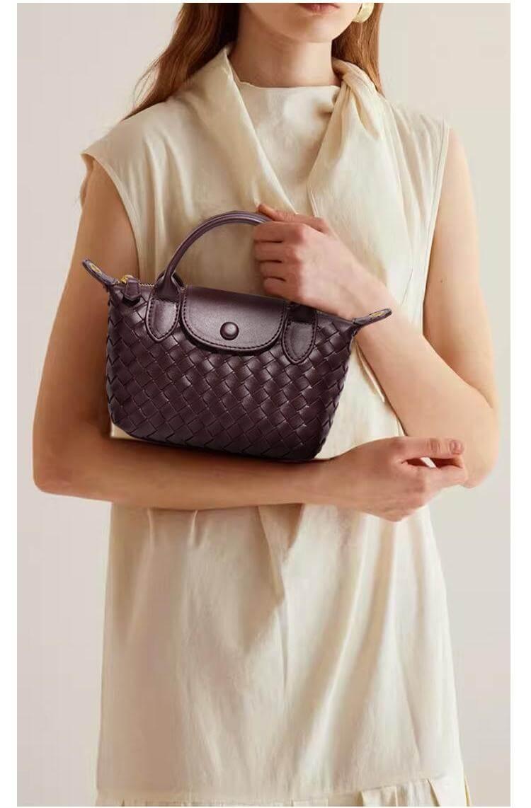Kvinders Mini Taske Flettet Design