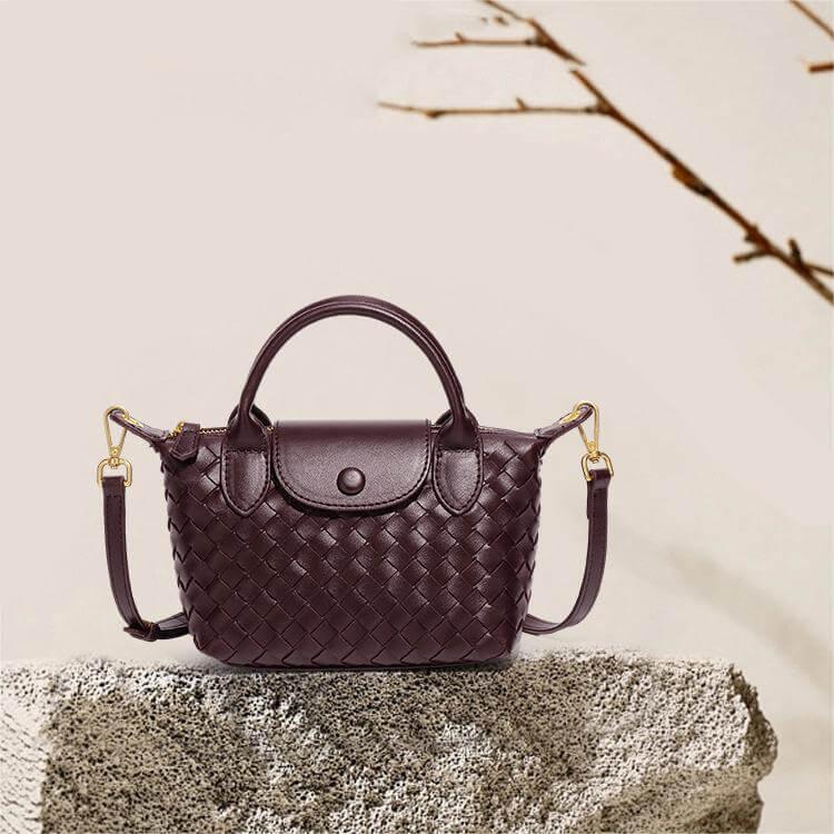 Kvinders Mini Taske Flettet Design