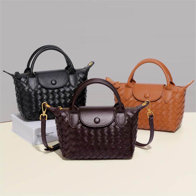 Kvinders Mini Taske Flettet Design