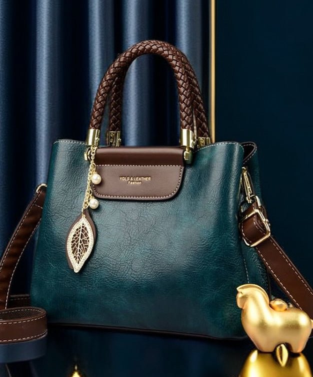 Kvinders Tote Taske i Peacock Blå