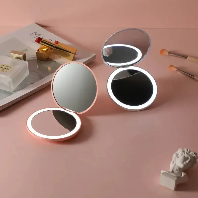 Mini LED-håndspejl