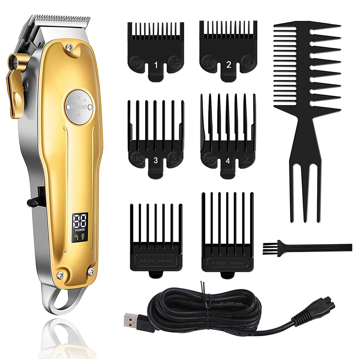 Professionel 3-i-1 Hårtrimmer og Barbermaskine