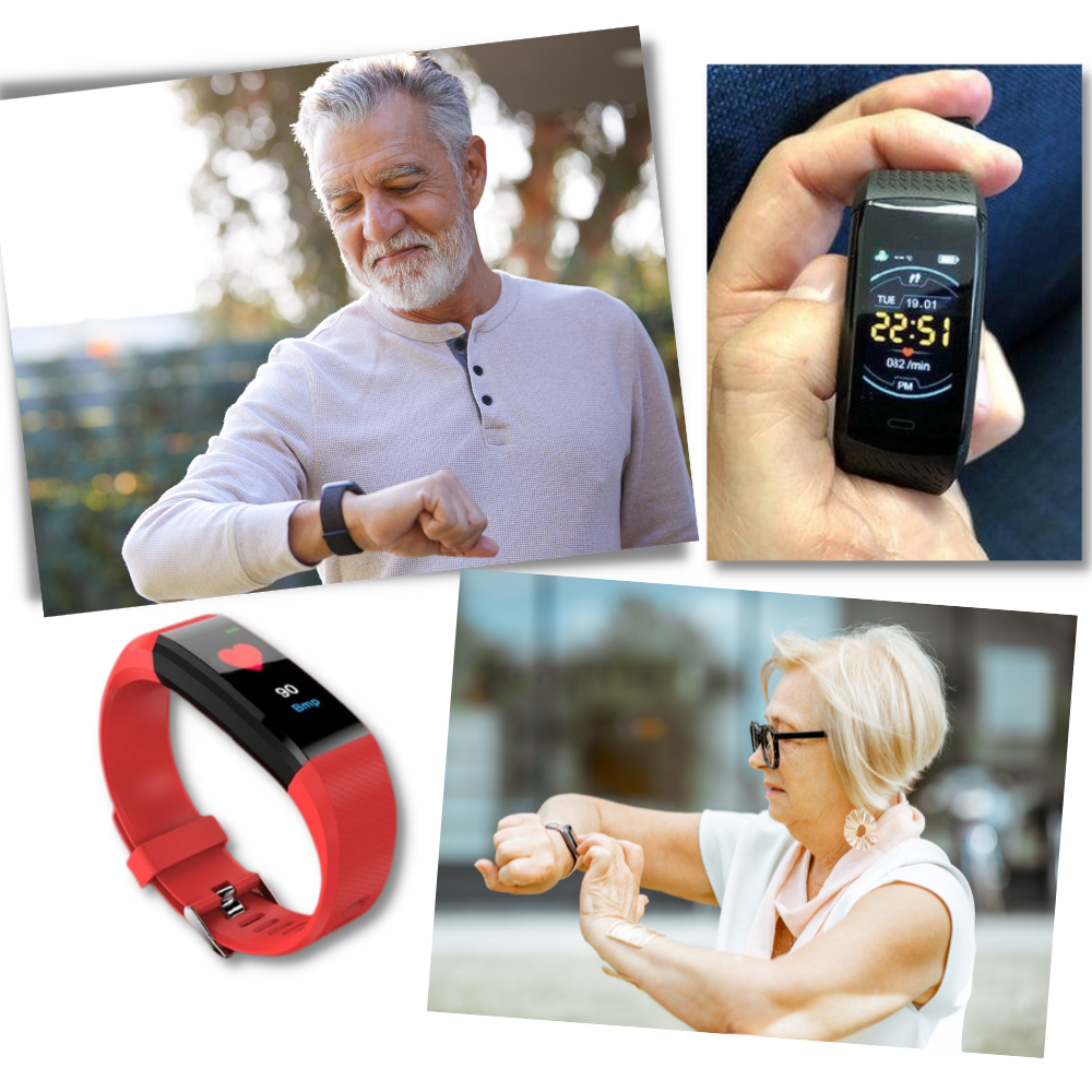 Senior Smartwatch Fitness Tracker Vandtæt