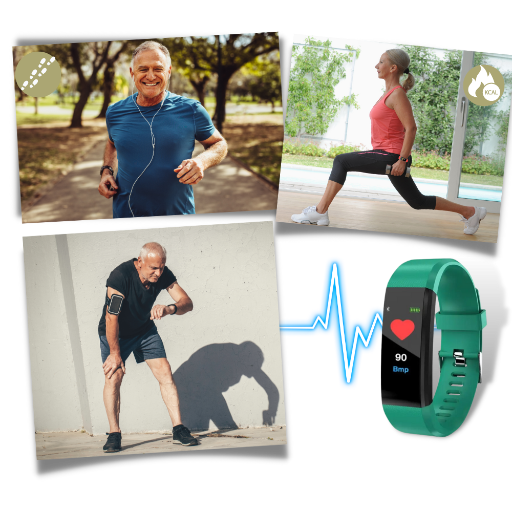 Senior Smartwatch Fitness Tracker Vandtæt