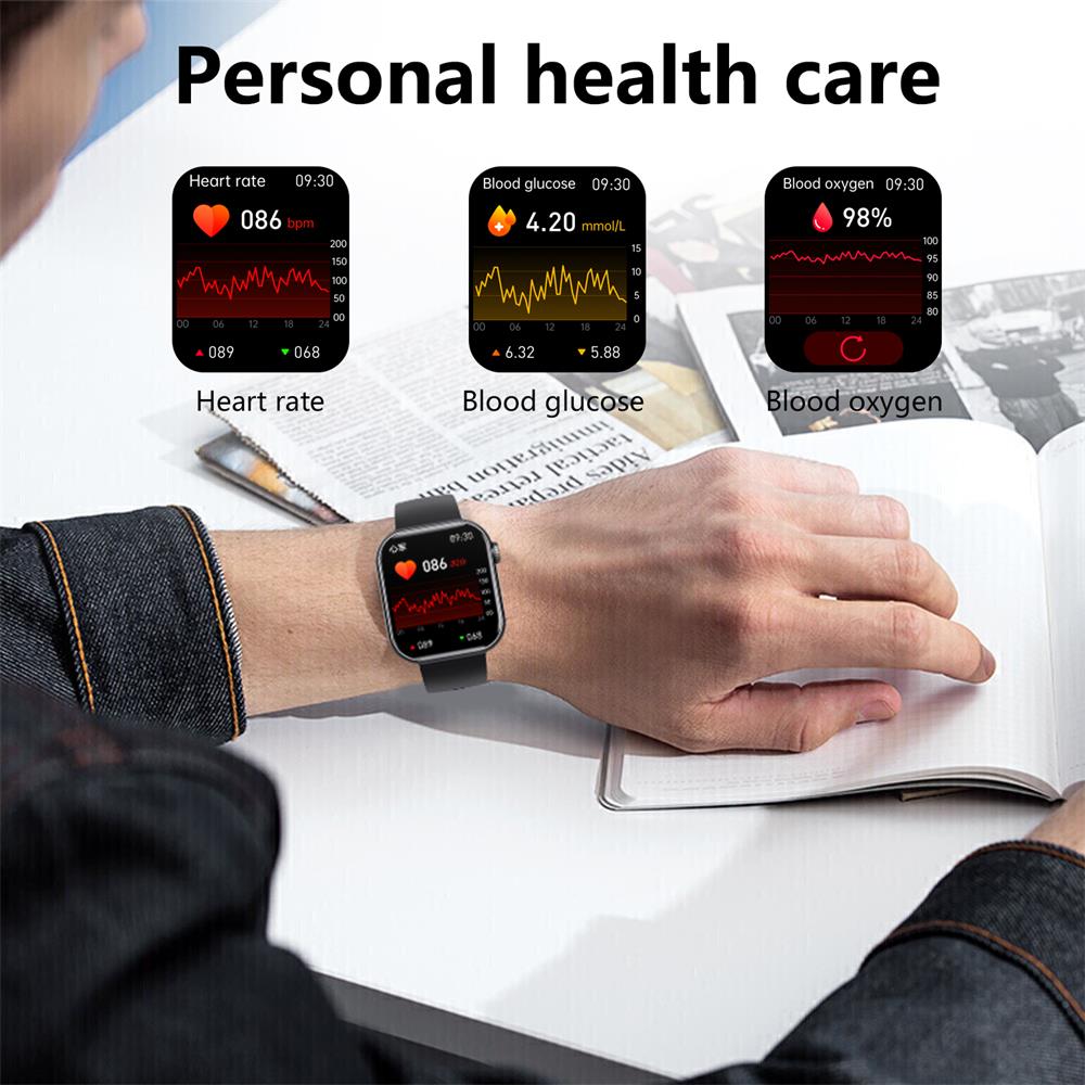 Smartwatch med Fitness Tracker og Sundhedsovervågning