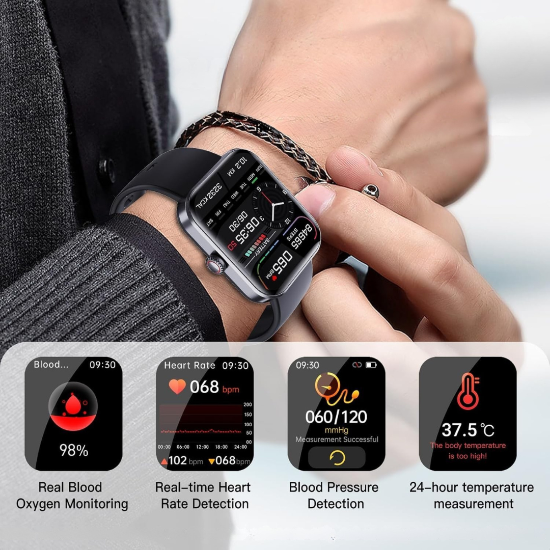 Smartwatch med Glukoseovervågning og Aktivitetssporing