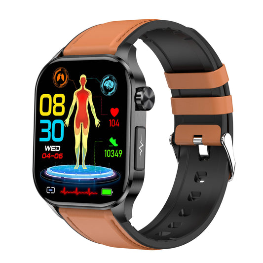 Smartwatch til Mænd og Kvinder med Avancerede Sundhedsfunktioner