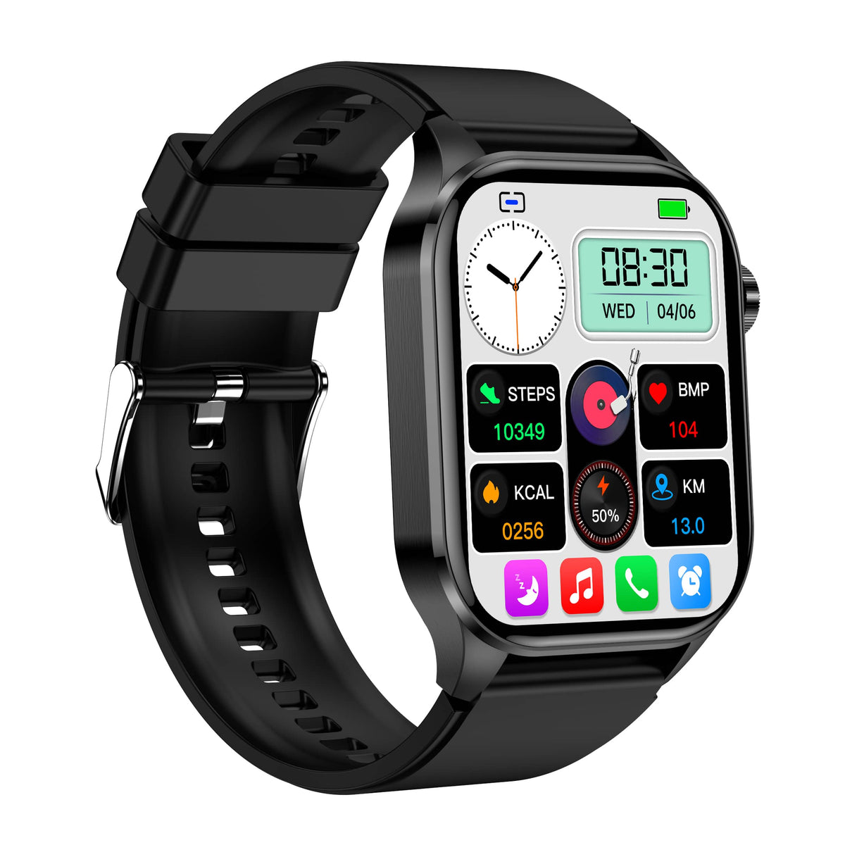 Smartwatch til Mænd og Kvinder med Avancerede Sundhedsfunktioner