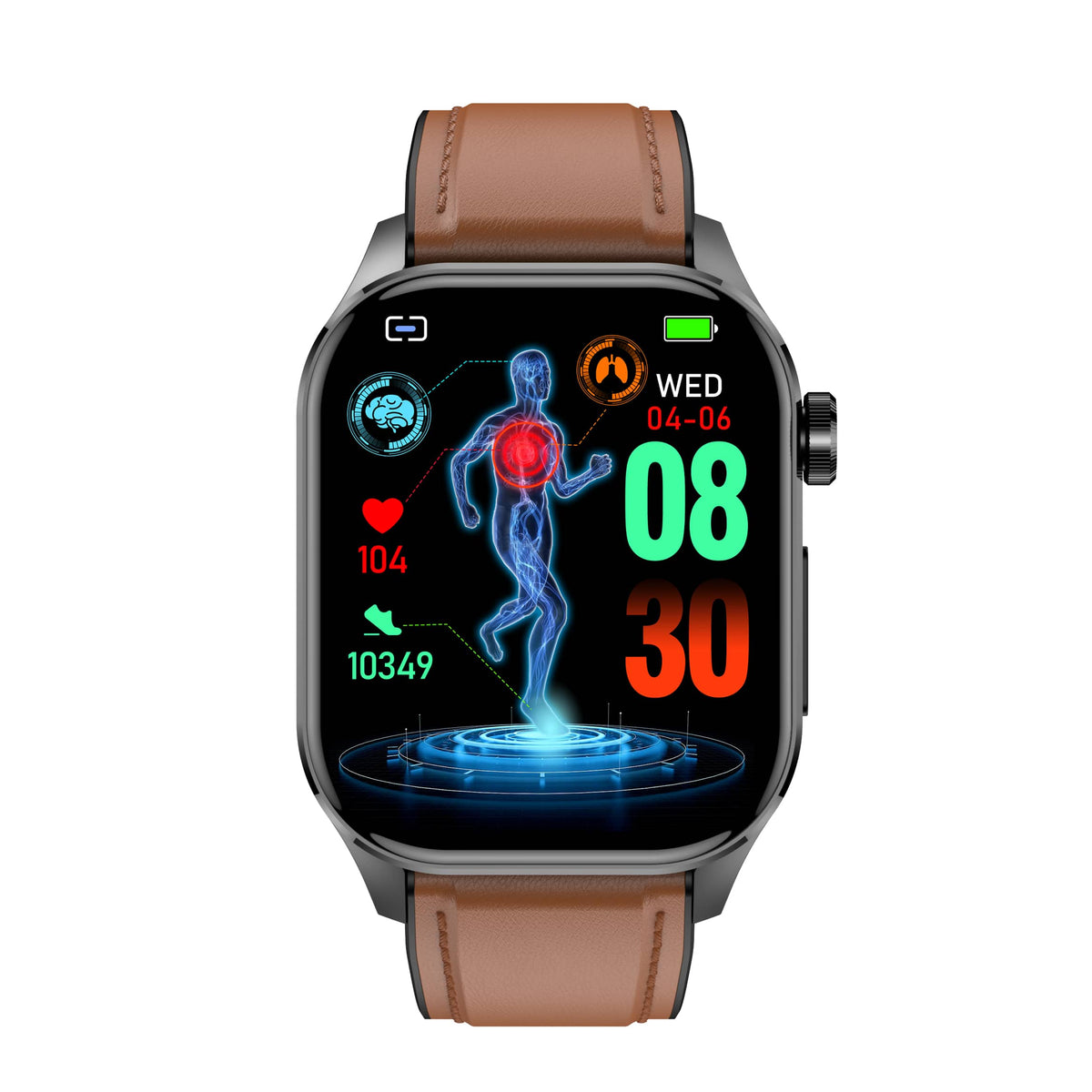 Smartwatch til Mænd og Kvinder med Avancerede Sundhedsfunktioner
