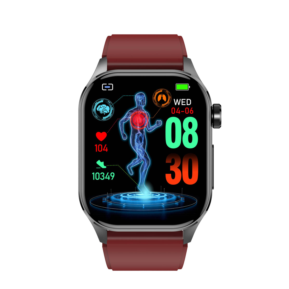 Smartwatch til Mænd og Kvinder med Avancerede Sundhedsfunktioner