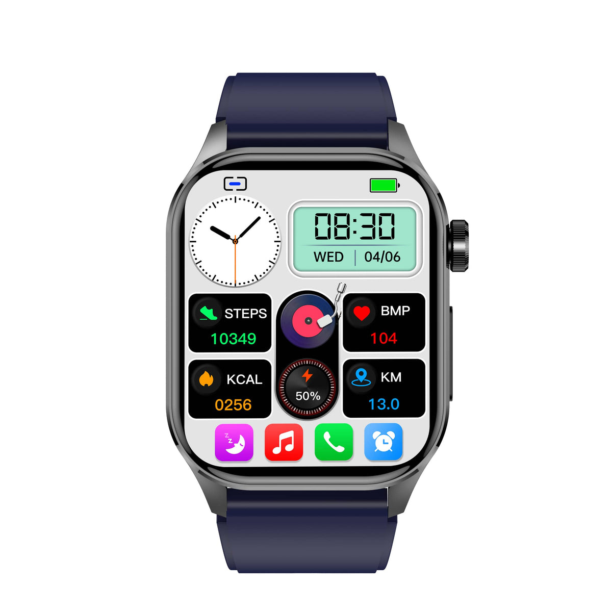 Smartwatch til Mænd og Kvinder med Avancerede Sundhedsfunktioner