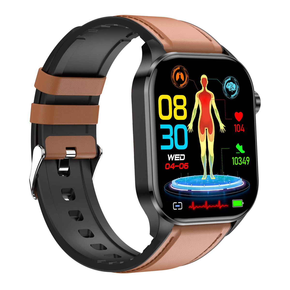 Smartwatch til Mænd og Kvinder med Avancerede Sundhedsfunktioner