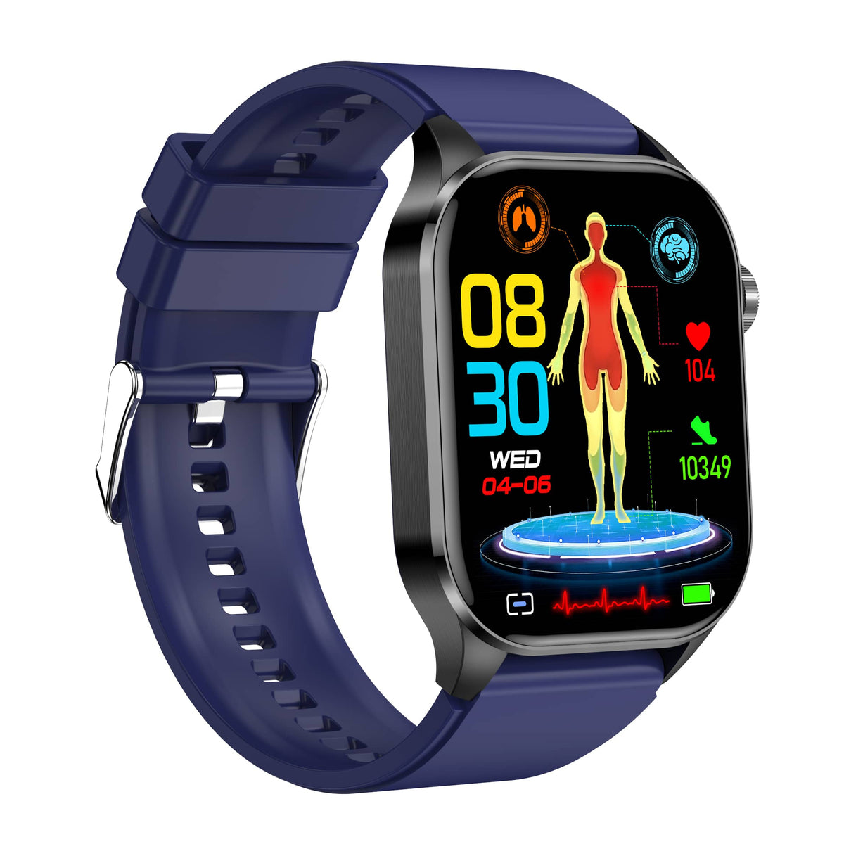 Smartwatch til Mænd og Kvinder med Avancerede Sundhedsfunktioner