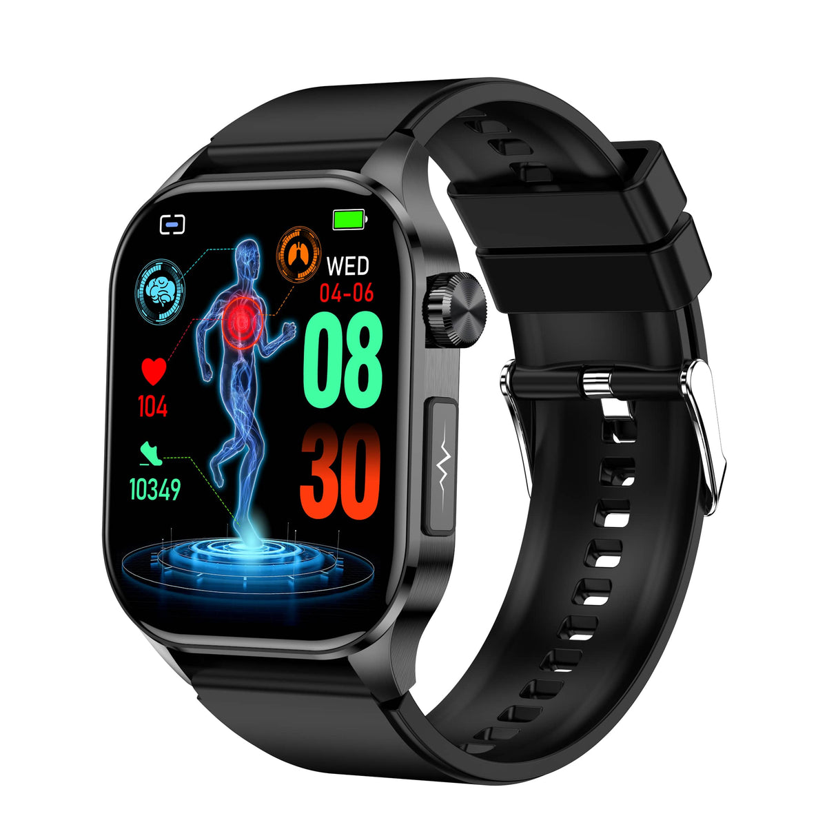 Smartwatch til Mænd og Kvinder med Avancerede Sundhedsfunktioner