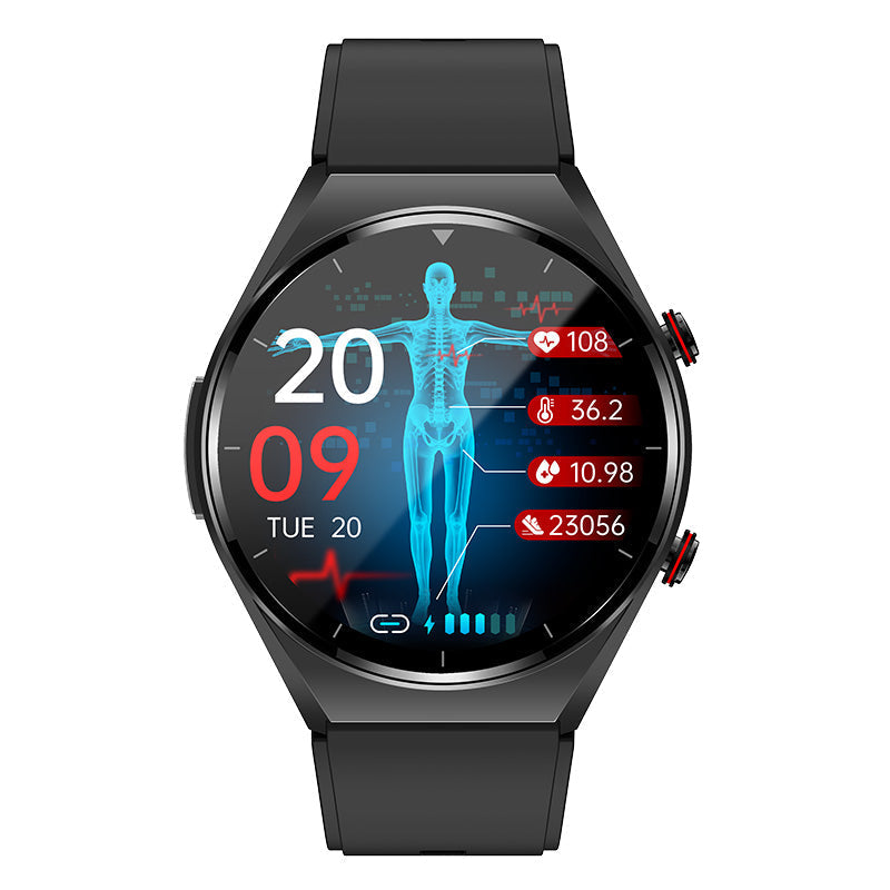 Smartwatch til sundhedsovervågning med EKG og puls