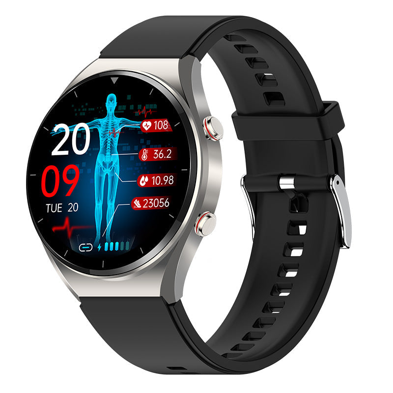 Smartwatch til sundhedsovervågning med EKG og puls