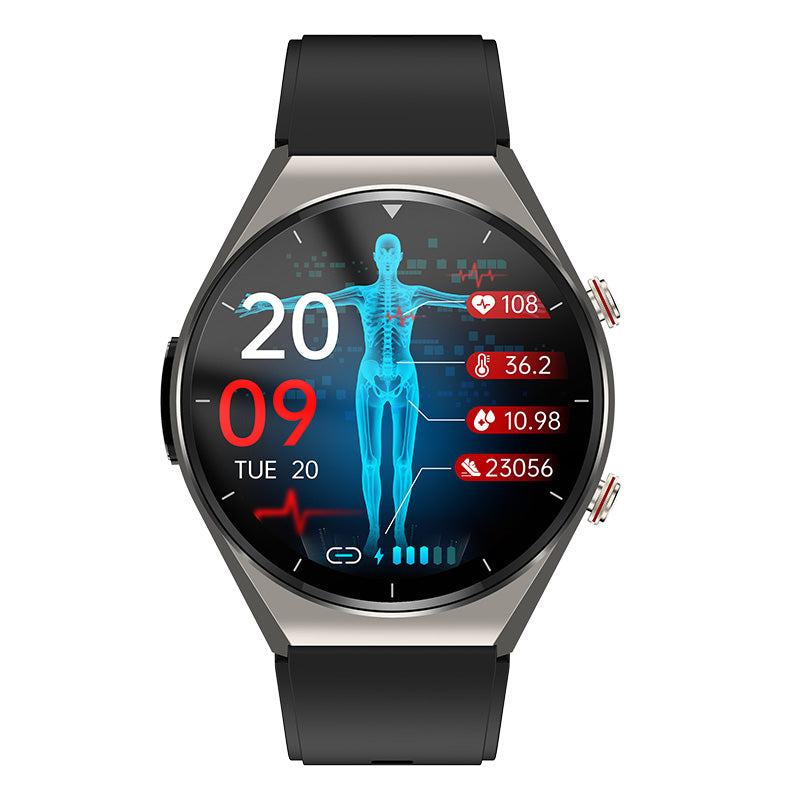 Smartwatch til sundhedsovervågning med EKG og pulsmåling