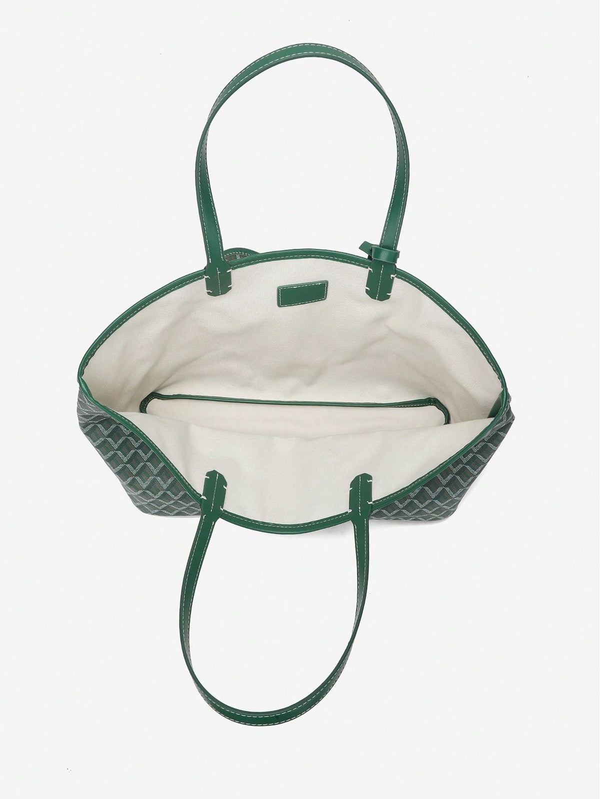 Tascova - Rumlig Shopper Med Grafisk Mønster