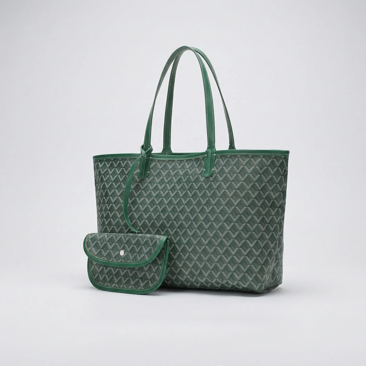 Tascova - Rumlig Shopper Med Grafisk Mønster