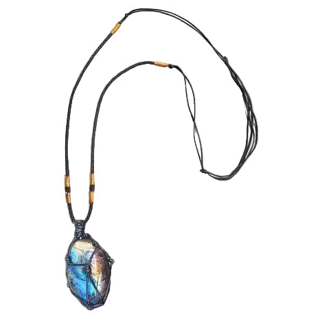 Unisex Dragon Heart Halskæde med Labradorit