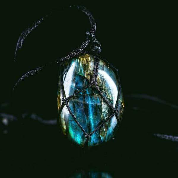 Unisex Dragon Heart Halskæde med Labradorit