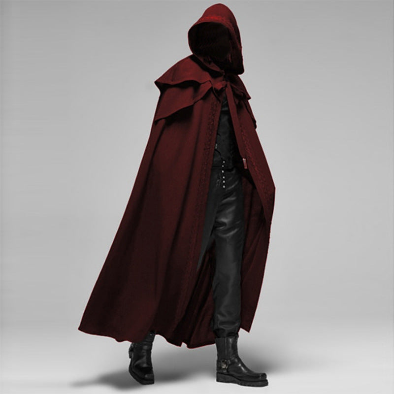 Unisex Hooded Cloak Gothic Style