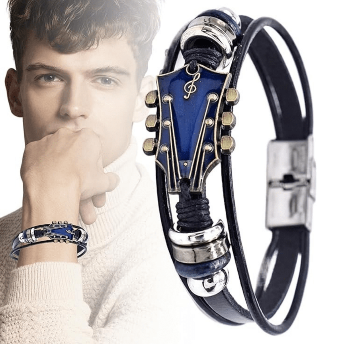 Unisex armbånd med Guitar-inspireret Design