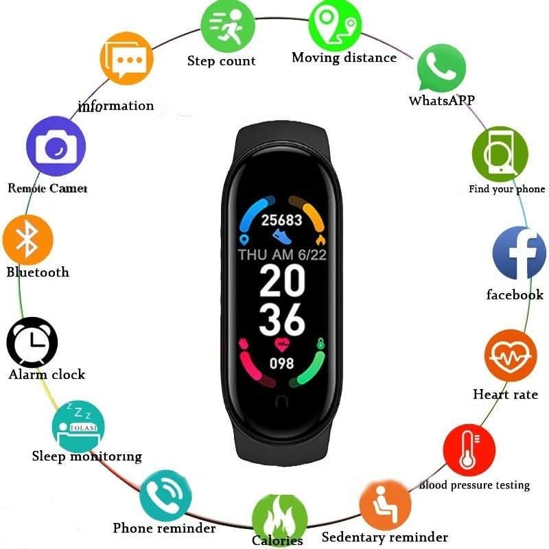 Unisex Smartwatch Med Bluetooth Og Vandtæt Design