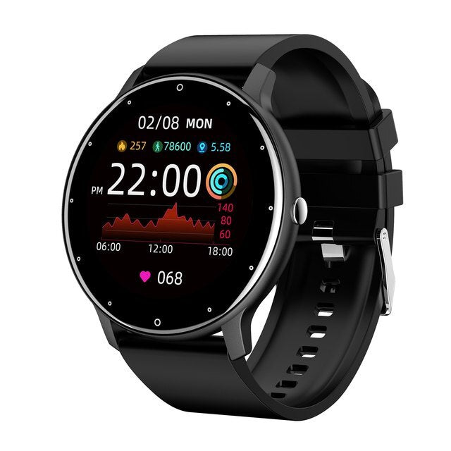 Unisex Smartwatch Slankt Design med Sundhedsovervågning og Vandtæt IP67