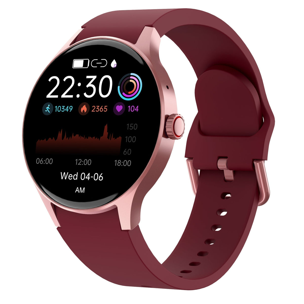 Unisex Smartwatch med Fitness Tracker og Sundhedsovervågning