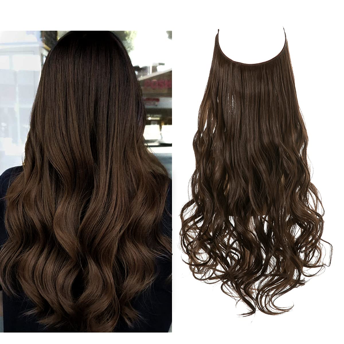 Usynlige Hårstrå til Kvinder - Naturligt Look