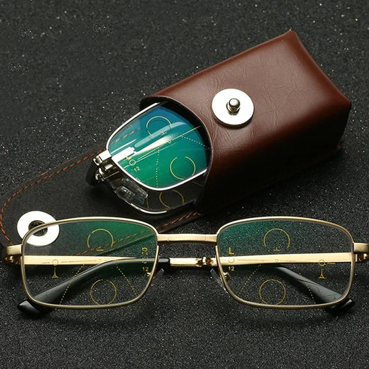 FoldFit | Rejsevenlig progressiv brille med blåt lys