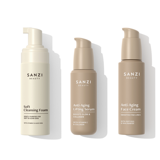 PAKKE: CLEANSE + ANTI-AGING SERUM + ANTI-AGING FACE CREAM